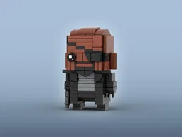 Nick Fury Brickheadz LEGO MOC - Marvel Cinematic Universe