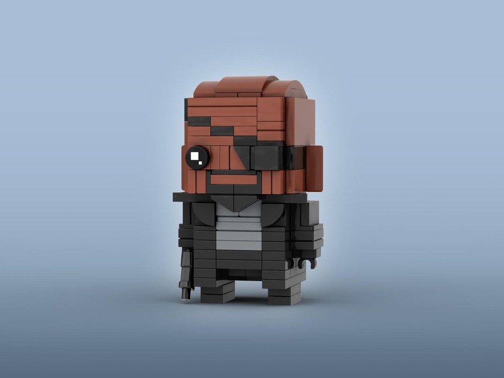 Lego Nick Fury Brickheadz LEGO MOC - Marvel Cinematic Universe
