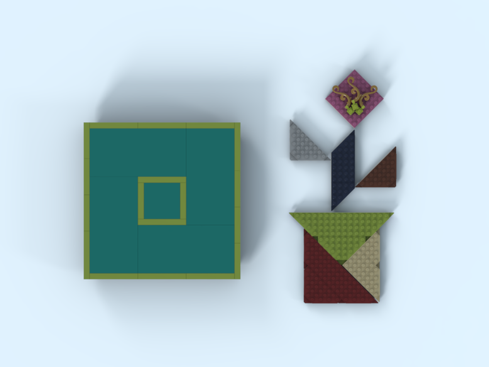 LEGO Tangram (Seven-Piece Puzzle) ---- flower