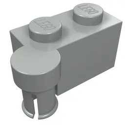 Hinge Brick 1 x 4 [Upper] / Light Gray