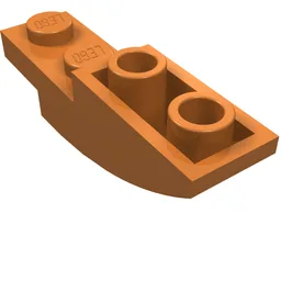Brick Curved Inverted 4 x 1 / Medium Nougat