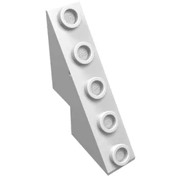 Brick Sloped 53° 3 x 1 x 3 1/3 with Studs on Slope / White