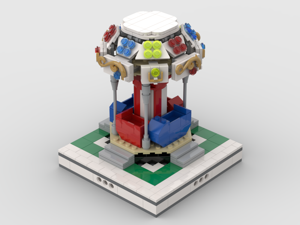 Lego Carrousel for modular Amusement Park