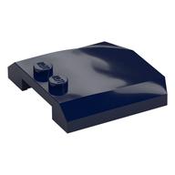 Lego Brick Wedged, Curved Triple 4 x 4 x 2/3 with 2 Studs / Dark Blue