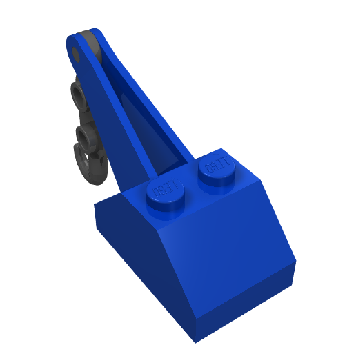 Lego Slope Brick 45° 2 x 3 x 1 & 1/3 Double with Arm and Black Hook