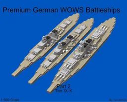 1:560 Scale german Premium Battleships Part 2
