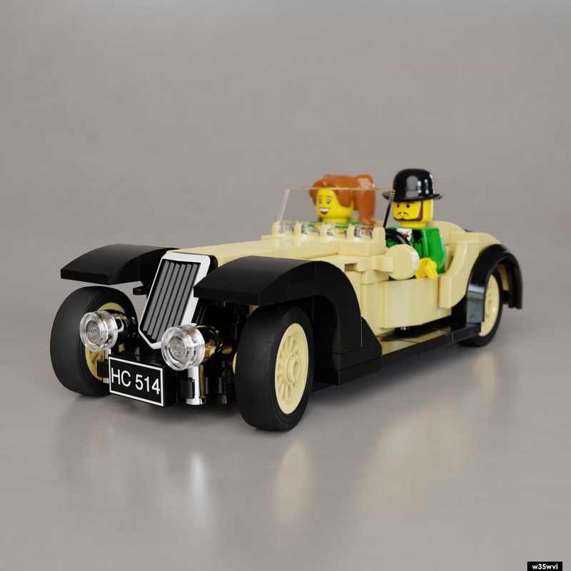Lego 1930s Sports Car (two-tone color scheme)