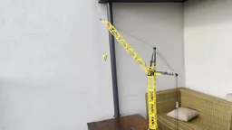 Soviet Tower Crane KB 402 with Luffing Jib and Powered Up electrics