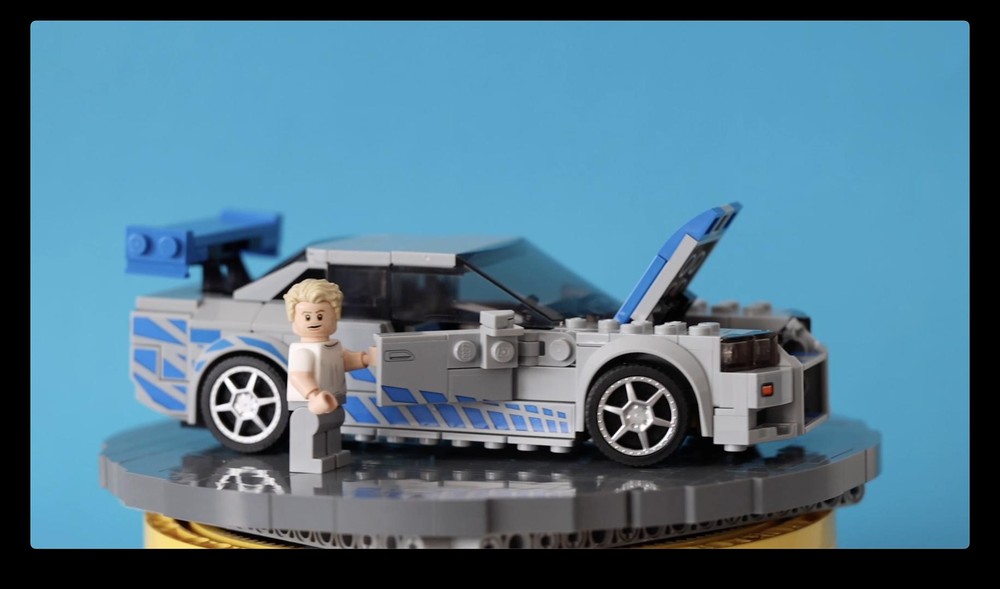 Lego Mod of „2 Fast 2 Furious - Nissan Skyline GT-R R34“ from LEGO Speed Champions Set 76917