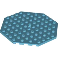 Plate Special 10 x 10 Octagonal with Hole / Medium Azure