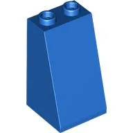 Brick Sloped 75° 2 x 2 x 3 [Hollow Studs] / Blue
