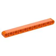 Technic Beam 1 x 11 Thick / Orange