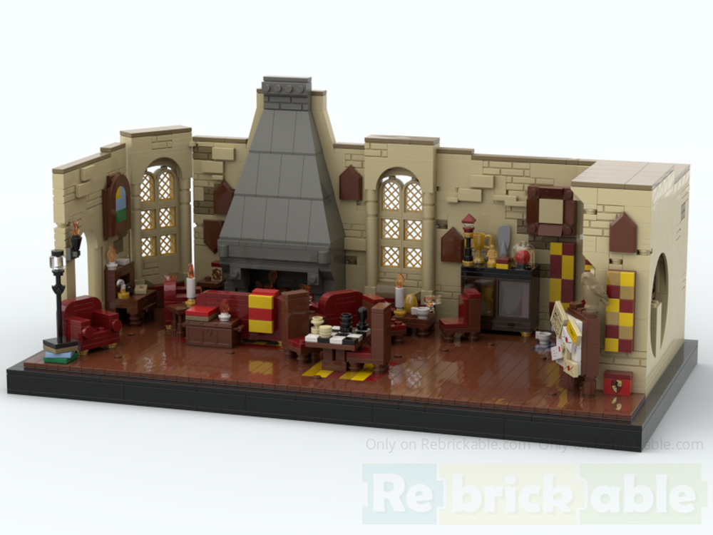 Lego The Common Room (Red & Gold)