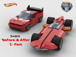 Saber before and after 2-pack