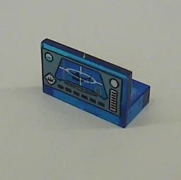 Panel 1 x 2 x 1 with Ogel Control Panel Print / Trans-Dark Blue