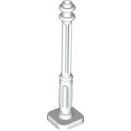 Lego Lamp Post 2 x 2 x 7 with 4 Base Flutes / White