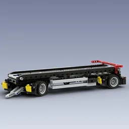 Tipping trailer for containers