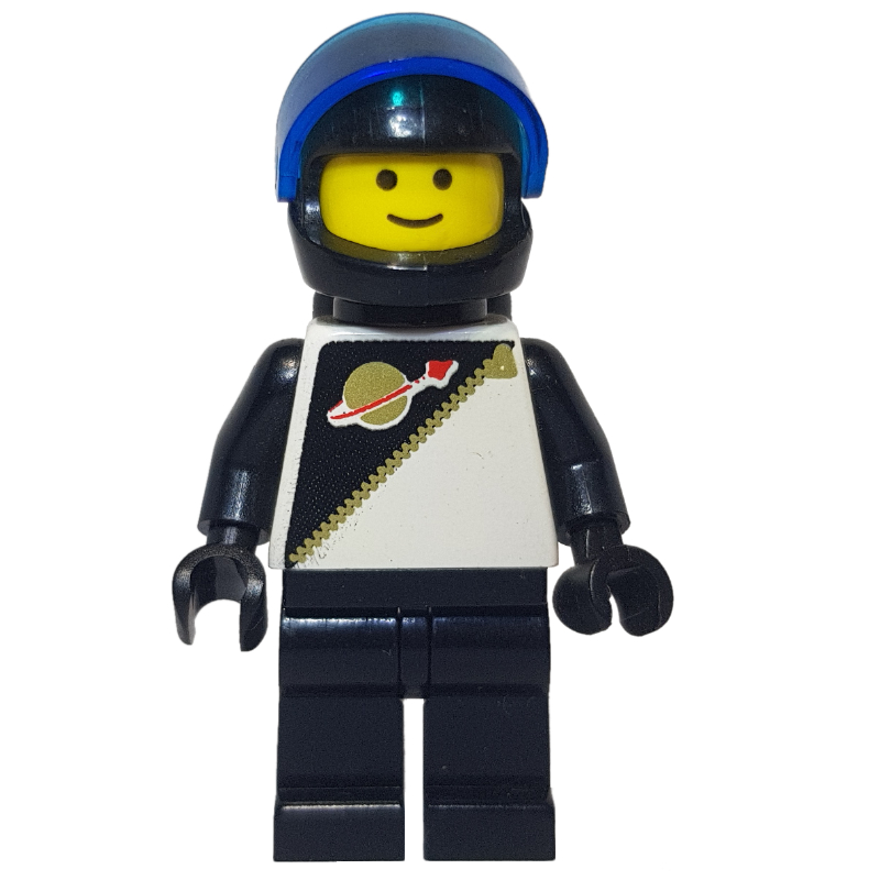Lego Futuron Spaceman, Black with Airtanks and Dark Blue Visor