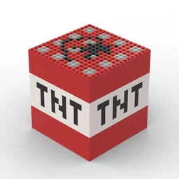 Large Computer Game Style TNT Block