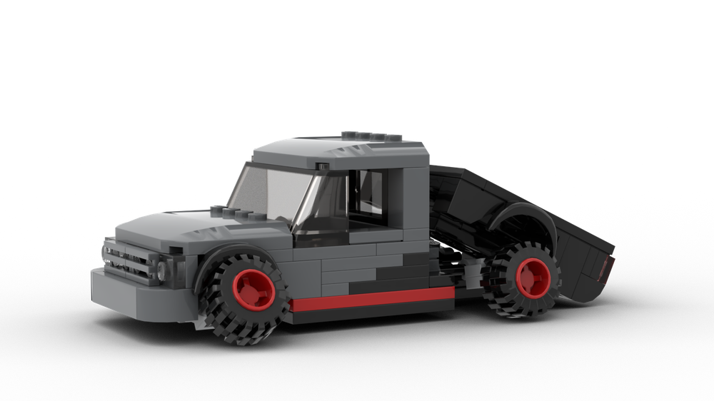 Lego Lowrider Stanced Mini Truck With Tilt and Rotating Bed