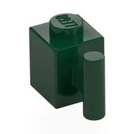 Brick Special 1 x 1 with Handle / Dark Green