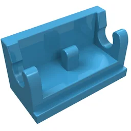 Hinge Brick 1 x 2 Base / Maersk Blue
