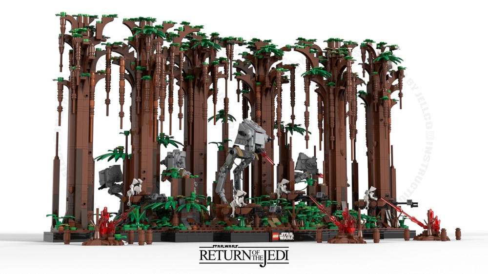 Lego Micro Diorama : Battle of Forest Moon(ENDOR)