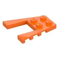 Wedge Plate 4 x 4 with 2 x 2 Cutout / Orange