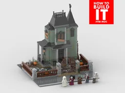Modular display for set 31167 - Haunted Mansion