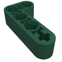 Technic Beam 2 x 4 L-Shape Thick / Dark Green