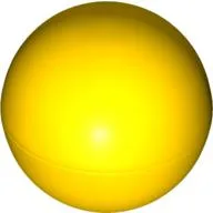 Ball, Hard Plastic, 51mm (approx. 6 studs diameter) / Yellow