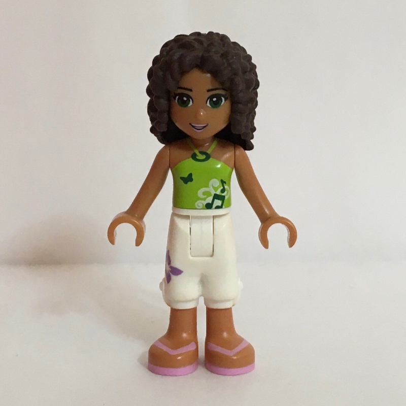 Lego Andrea - Lime Top, White Trousers