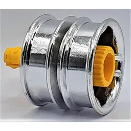 Duplo Toolo Wheel with Action Wheeler Screw / Chrome Silver
