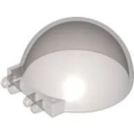 Windscreen 6 x 6 x 3 Dome with Dual 2 Fingers / Trans-Brown