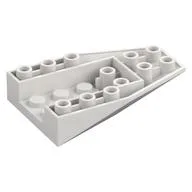 Brick Wedged, Sloped Inverted 6 x 4 with 4 Stud Connections / White