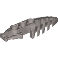 Lego Large Figure Foot, with 3 Holes, Visorak / Pearl Light Gray