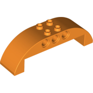 Lego Brick Curved 2 x 8 x 2 Double / Orange