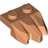 Plate Special 2 x 3 with Rocks / Nougat