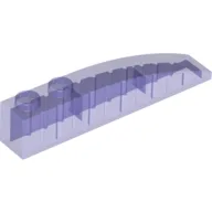 Brick Curved 6 x 1 / Trans-Purple