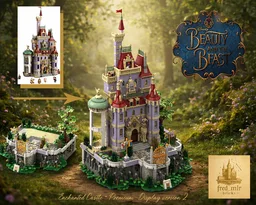 🧱 Belle's Castle display – Premium LEGO MOC version 2 (1151 pcs)