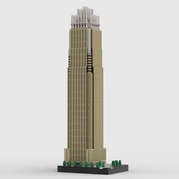 Bank of America Corporate Center at 1/650th Scale