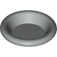 Lego Equipment Dish / Plate / Bowl 3 x 3 [Plain] / Chrome Silver