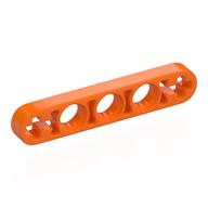 Lego Technic Beam 1 x 5 Thin with Axle Holes on Ends / Orange