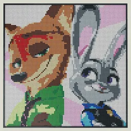 Zoomania / Zootopia Mosaic, Version B