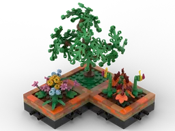 Modular Park/Garden - big flowers, willow tree and exotic flowers