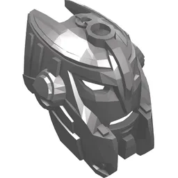 Large Figure Mask, Bulk / Flat Silver