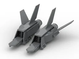 MOC - The Avengers Quinjet Jet Engines MOD