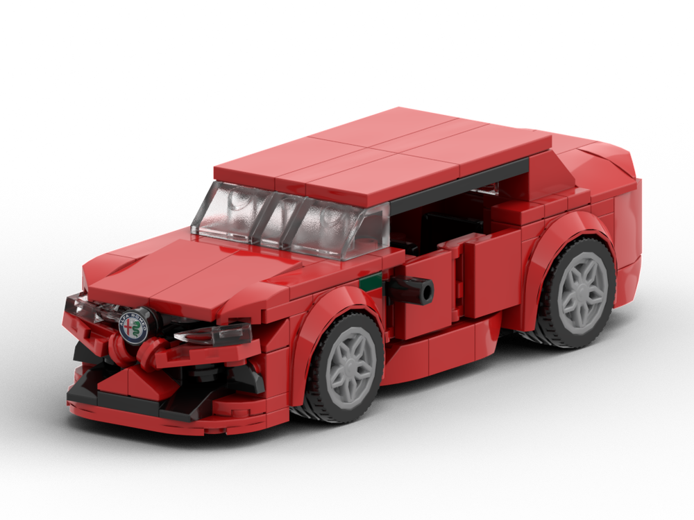 Lego Alfa Romeo Giulia Quadrifoglio Stud6