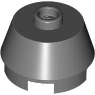 Lego Brick Round 2 x 2 Truncated Cone / Dark Bluish Gray