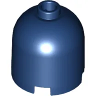 Brick Round 2 x 2 x 1 2/3 Dome Top, Blocked Open Stud / Dark Blue